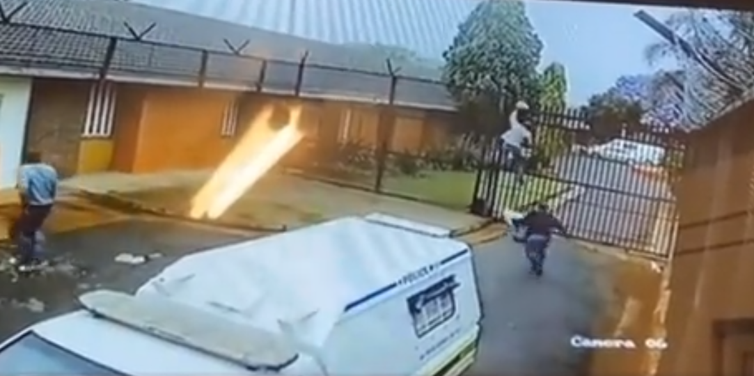 WATCH: Suspect too fast for the cop