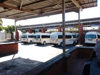 Man shot as bullets fly at taxi rank